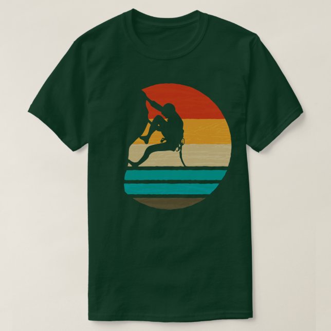 Camiseta Rock Climber Retro 1 (Diseño del anverso)