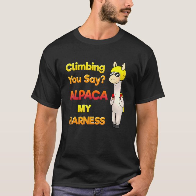 Camiseta Rock Climbing Bouldering Climbing You Say Alpaka M (Anverso)