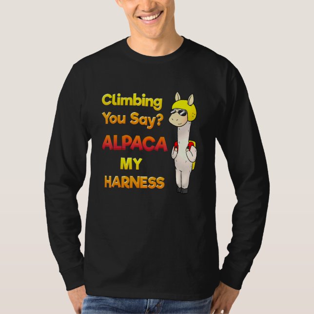 Camiseta Rock Climbing Bouldering Climbing You Say Alpaka M (Anverso)