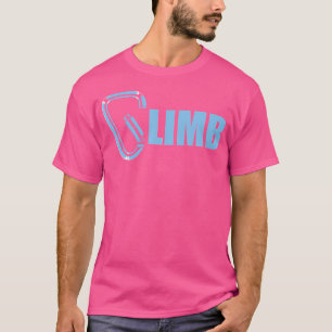 Camiseta Rock Climbing Carabina Climb Mountain Bouldering C