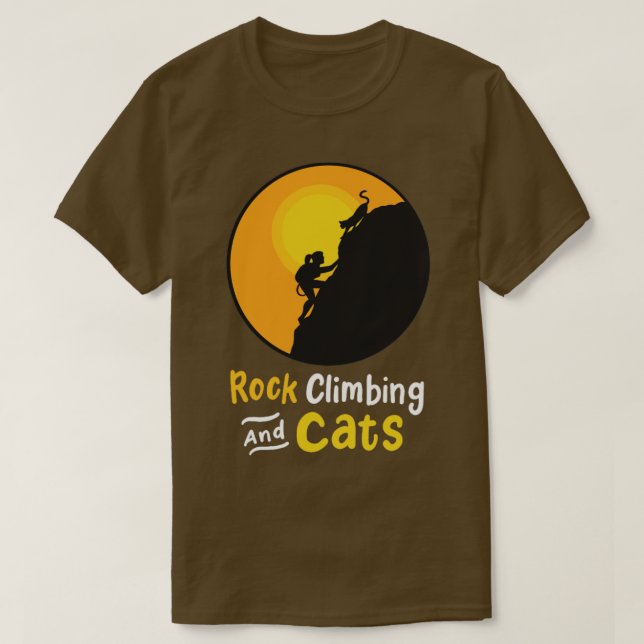 Camiseta Rock Climbing Cat (Diseño del anverso)