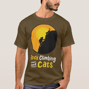 Camiseta Rock Climbing Cat