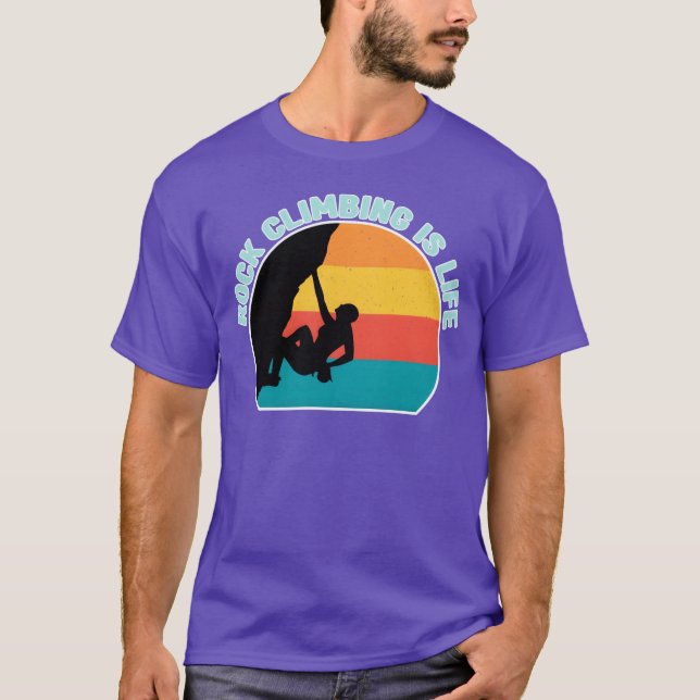 Camiseta Rock Climbing Climbing Climb Love Rock Climbing re (Anverso)