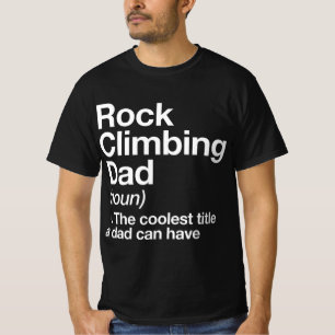 Camiseta Rock Climbing Dad Definition Fun Sports