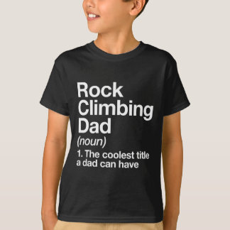 Camiseta Rock Climbing Dad Definition Funny Sports