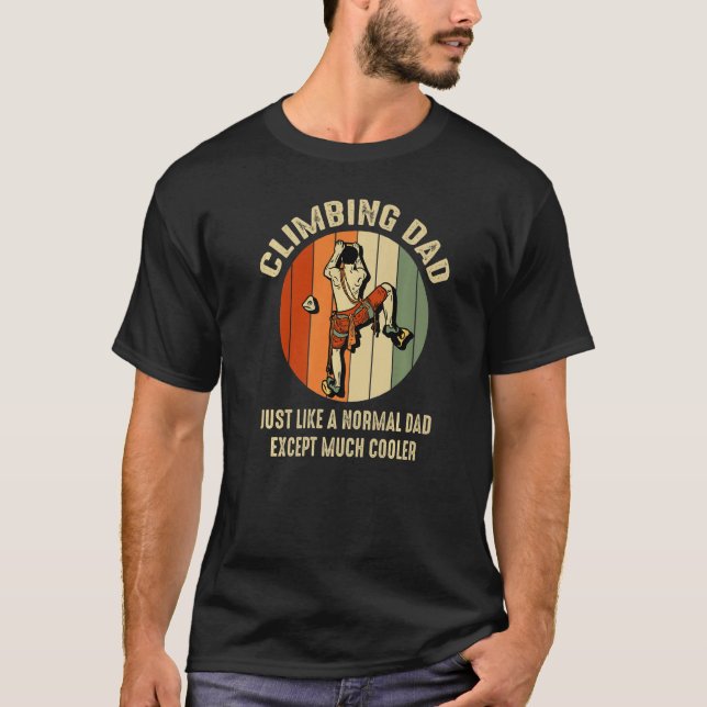 Camiseta Rock Climbing Dad igual que Roc masculino normal (Anverso)