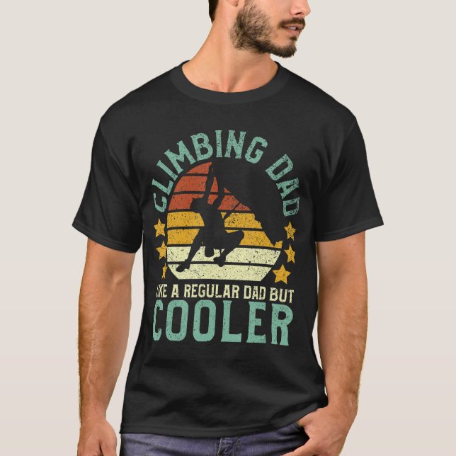 Camiseta Rock Climbing Dad Mountain Climber Funny (Anverso)