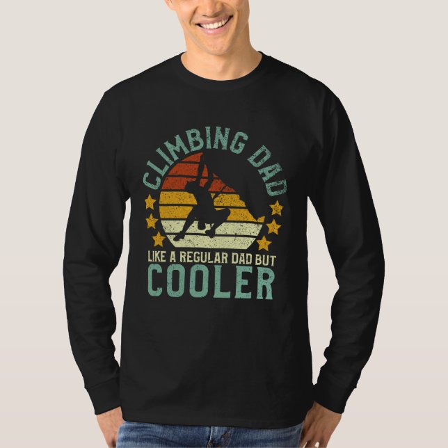Camiseta Rock Climbing Dad Mountain Climber Funny Father's (Anverso)