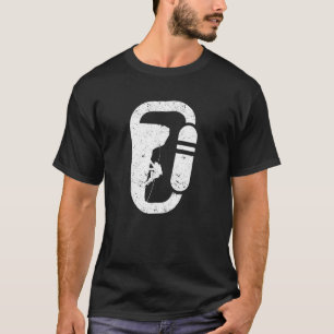 Camiseta Rock Climbing Hiking Sport Mountain Climber Carab