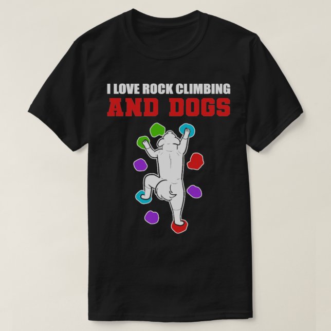 Camiseta Rock Climbing Perros Perro Lover Regalo (Diseño del anverso)
