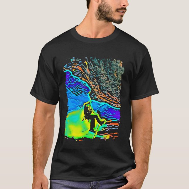 Camiseta Rock Climbing Pop Art (Anverso)
