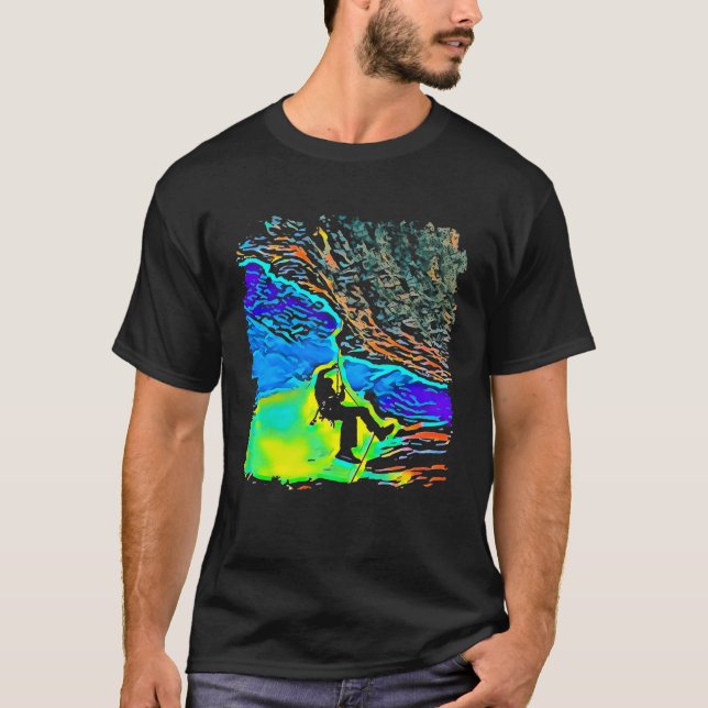 Camiseta Rock Climbing Pop Art Premium (Anverso)