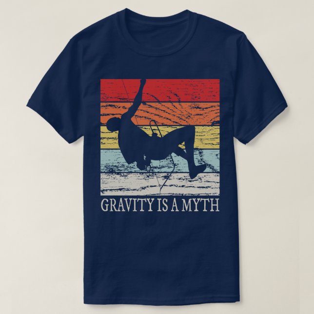 Camiseta Rock Climbing Retro Bouldering (Diseño del anverso)