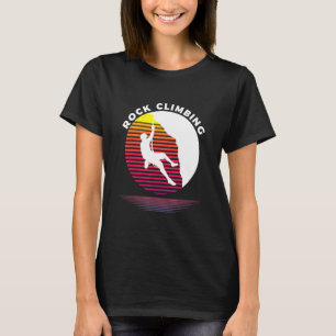 Camiseta Rock Climbing Retro Sunset Style Bouldering St de 