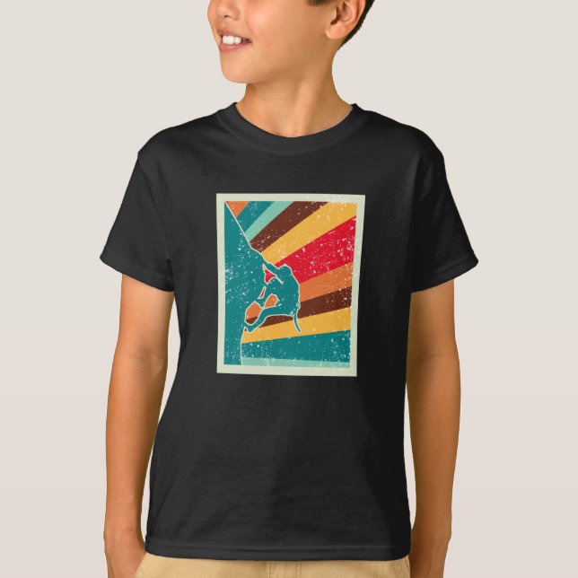 Camiseta Rock Climbing Retro Vintage (Anverso)