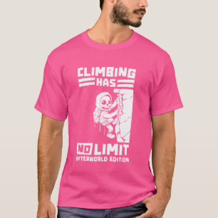 Camiseta Rock Climbing Skeleton Mountain - Climb Bouldering