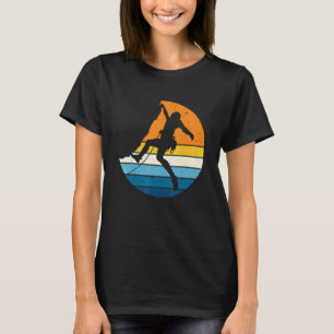 Camiseta Rock Climbing Sports Retro Vintage Sunset Climber