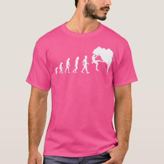 Camiseta Rock Climbing T Shirt For Rock Climber Funny Evolu