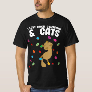 Camiseta Rock Climbing y Cat Love Cute Cumpleaños