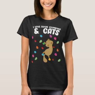 Camiseta Rock Climbing y Cat Love Cute Cumpleaños