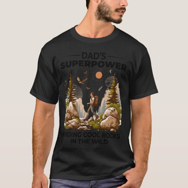 Camiseta Rock Collecting Dad Nature Wilderness Adventure fr (Anverso)
