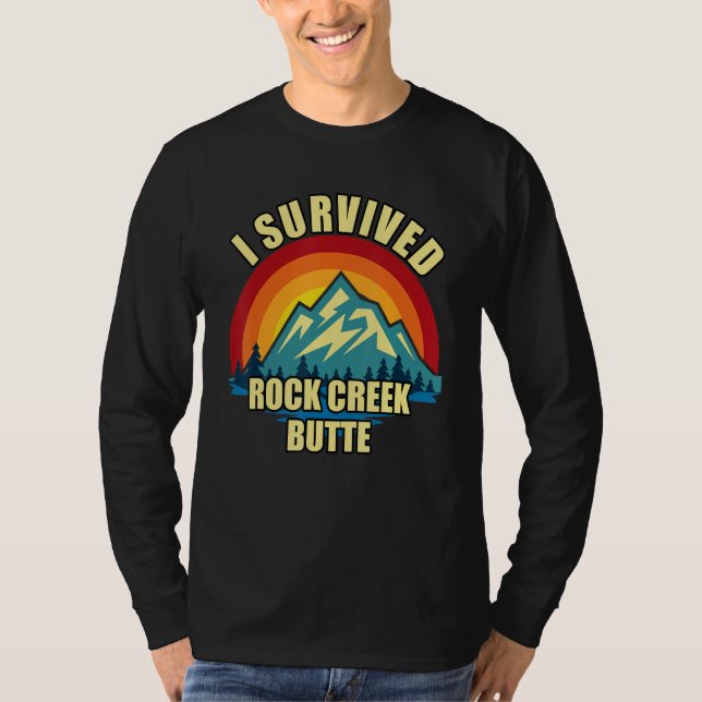 Camiseta Rock Creek Butte Hiking Mountian Climbing (Anverso)