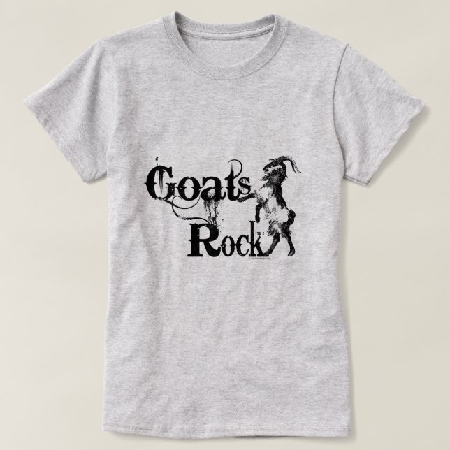 Camiseta ROCK DE CABRAS | por TotallyGoatally™ (Diseño del anverso)