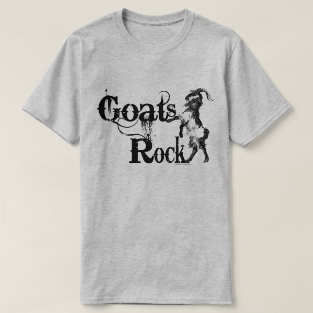 Camiseta ROCK DE CABRAS | por TotallyGoatally™ (Diseño del anverso)