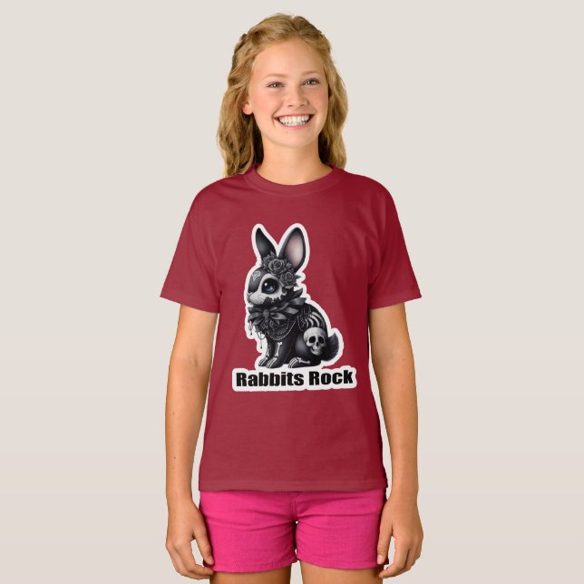 Camiseta Rock de conejo (Anverso completo)