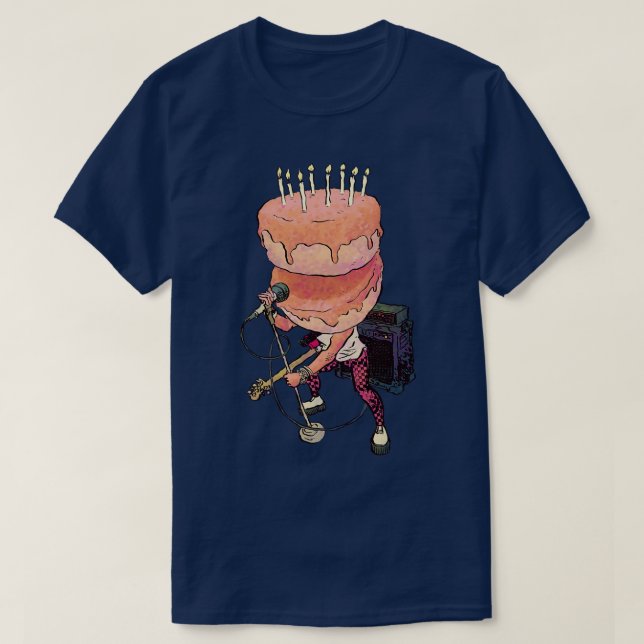 Camiseta Rock de cumpleaños (Diseño del anverso)