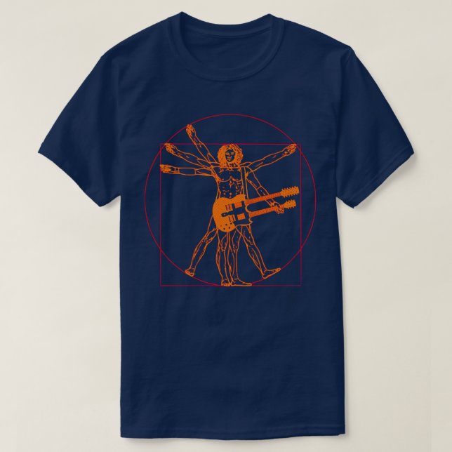 Camiseta Rock de guitarra (Diseño del anverso)