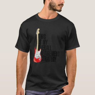 Camiseta Rock De Guitarra Eléctrica Y Estrategia Roll De Mú