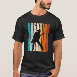 Camiseta Rock De Guitarra Retro Y Música De Guitarrista Rol