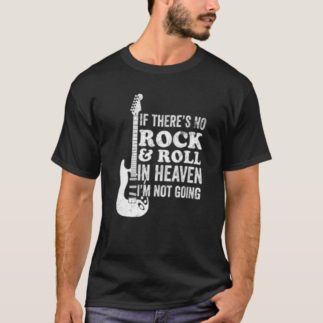 Camiseta Rock De Guitarra Y Música Roll (Anverso)