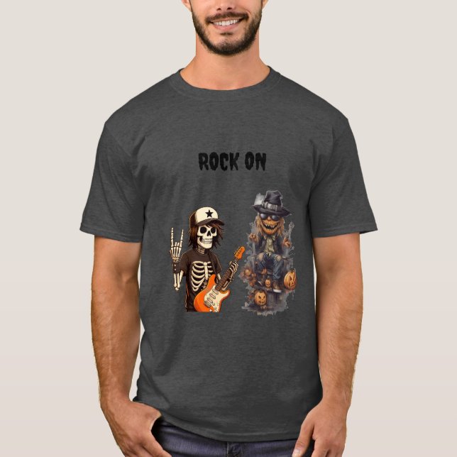 Camiseta Rock de Halloween (Anverso)