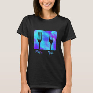 Camiseta Rock de horquilla Metalizado plástica sobre música