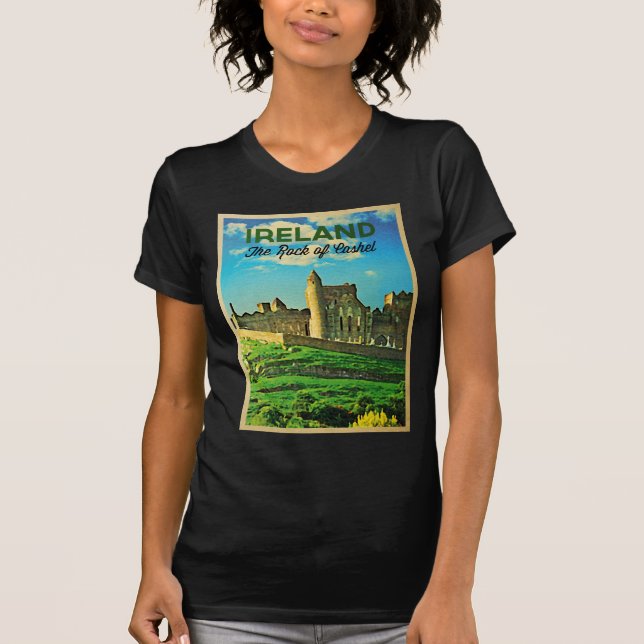 Camiseta Rock De Irlanda Vintage De Cashel (Anverso)
