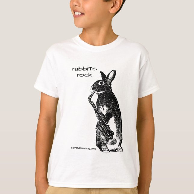 Camiseta ¡Rock de los conejos! (Anverso)