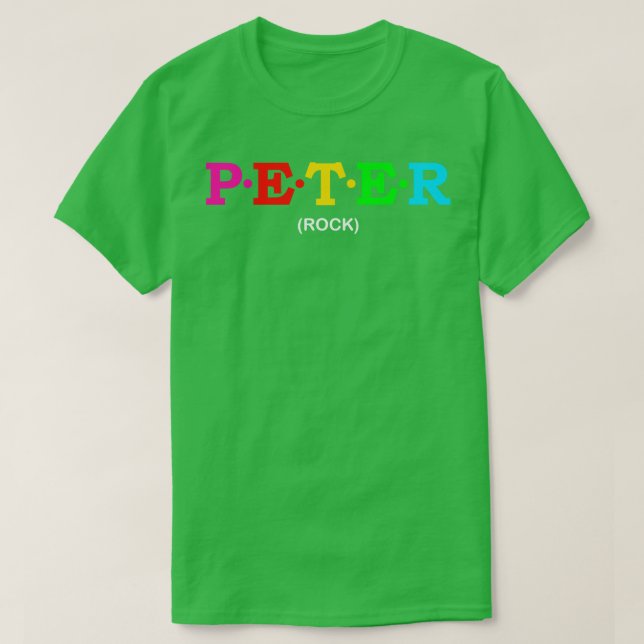 Camiseta Rock de Peter (Diseño del anverso)