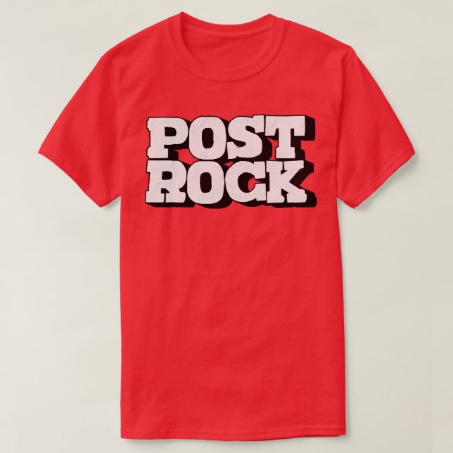 Camiseta Rock de posta (Diseño del anverso)