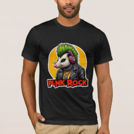 CAMISETA ROCK DE PUNK OPOSSUM VERDE