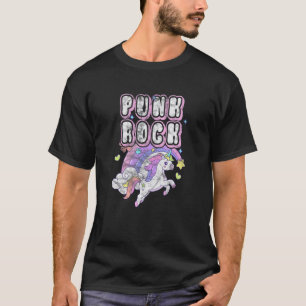 Camiseta Rock de punk Unicornio