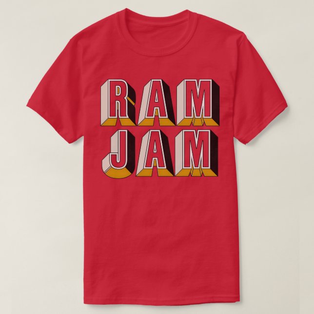 Camiseta Rock de Ram Jam 70 (Diseño del anverso)