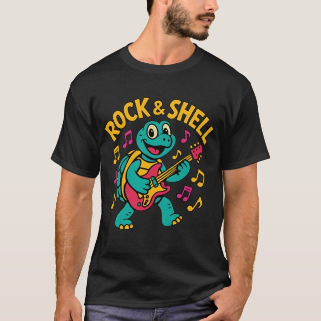 Camiseta Rock de tortuga personalizado (Anverso)
