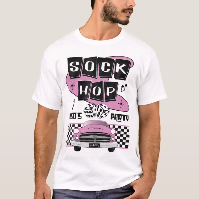 Camiseta Rock de vestuario retro de los años 50 del Fiesta  (Anverso)