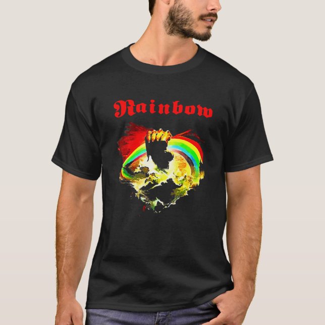 Camiseta Rock del arcoiris en ascenso (Anverso)