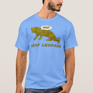 Camiseta Rock del Chiste del leopardo sordo de la banda cóm