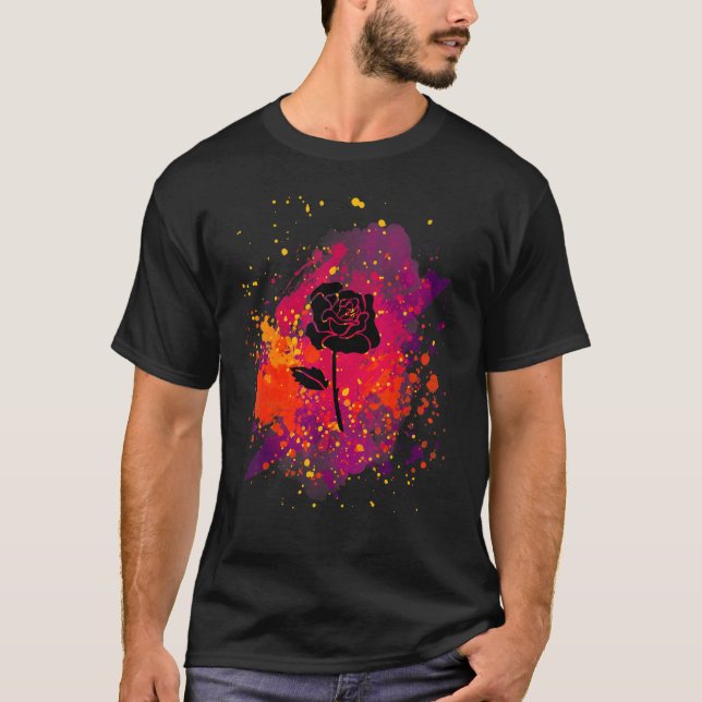 Camiseta Rock del Rosa de Fuego (Anverso)