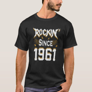Camiseta Rock desde 1961 cumpleaños número 61