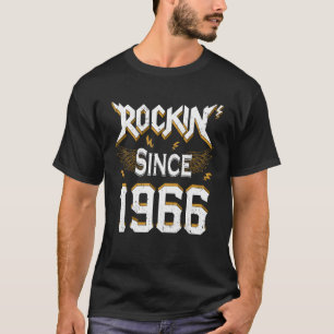 Camiseta Rock desde 1966 56º cumpleaños 56 años me dio un c